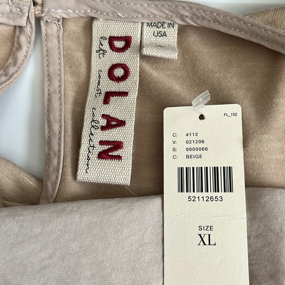 Anthropologie Dolan Embroidered Eyelet Puff Short Sleeve, Tan, size XL - Picture 13 of 13